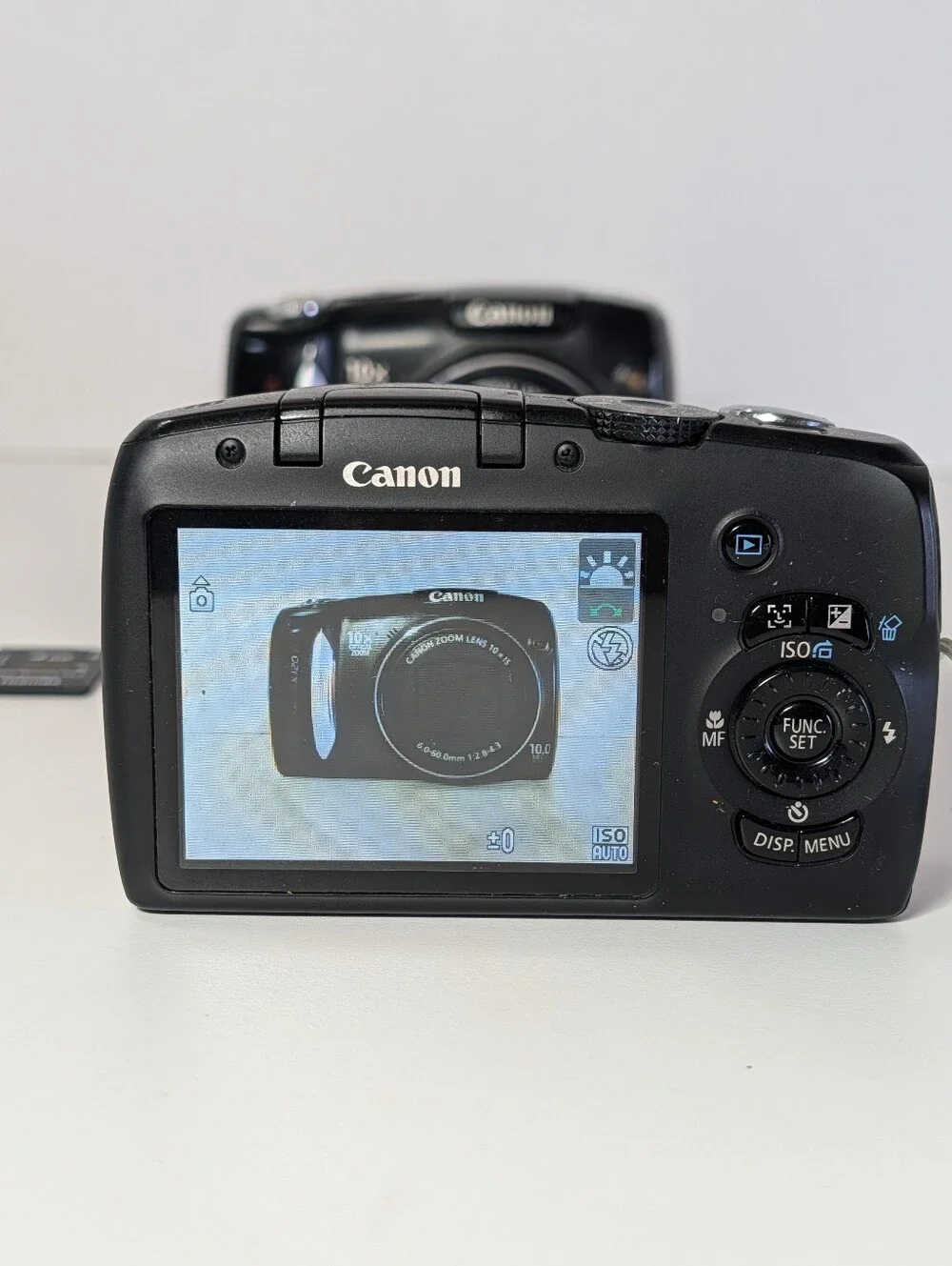 Lot Of 2 Canon PowerShot SX120 IS 10MP Digital Cameras 1 Works, 1 Parts Repair